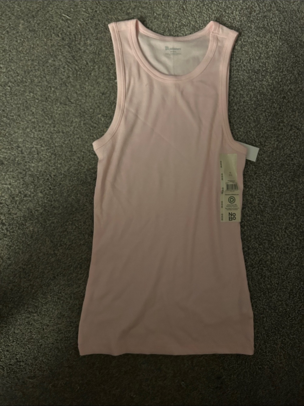 No Boundaries Light Pink Ribbed Tank Top Size: XS